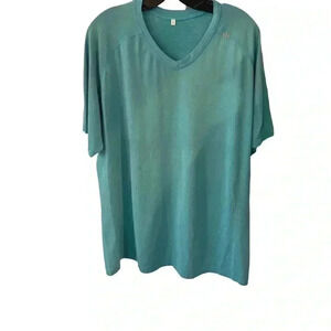 Lululemon men’s performance short sleeve tee shirt Aqua blue size XXL